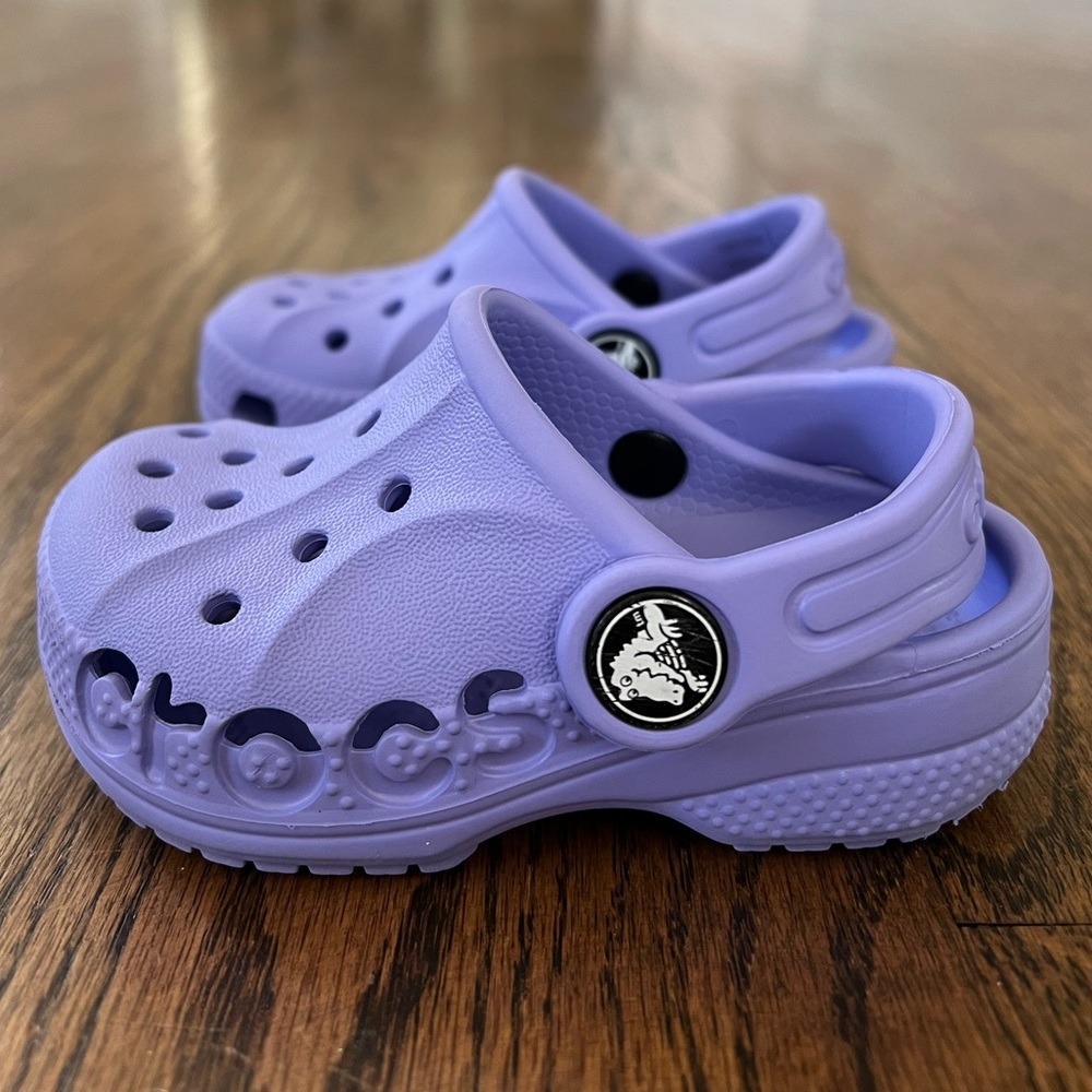 EUC CROCS Toddler Baya Clog - Digital Violet - Size 5